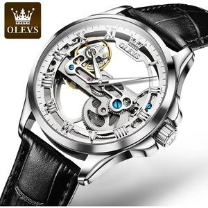 Waterproof Men's Luxury Watch Stainless Steel Gold Tone Classic Leather Strap